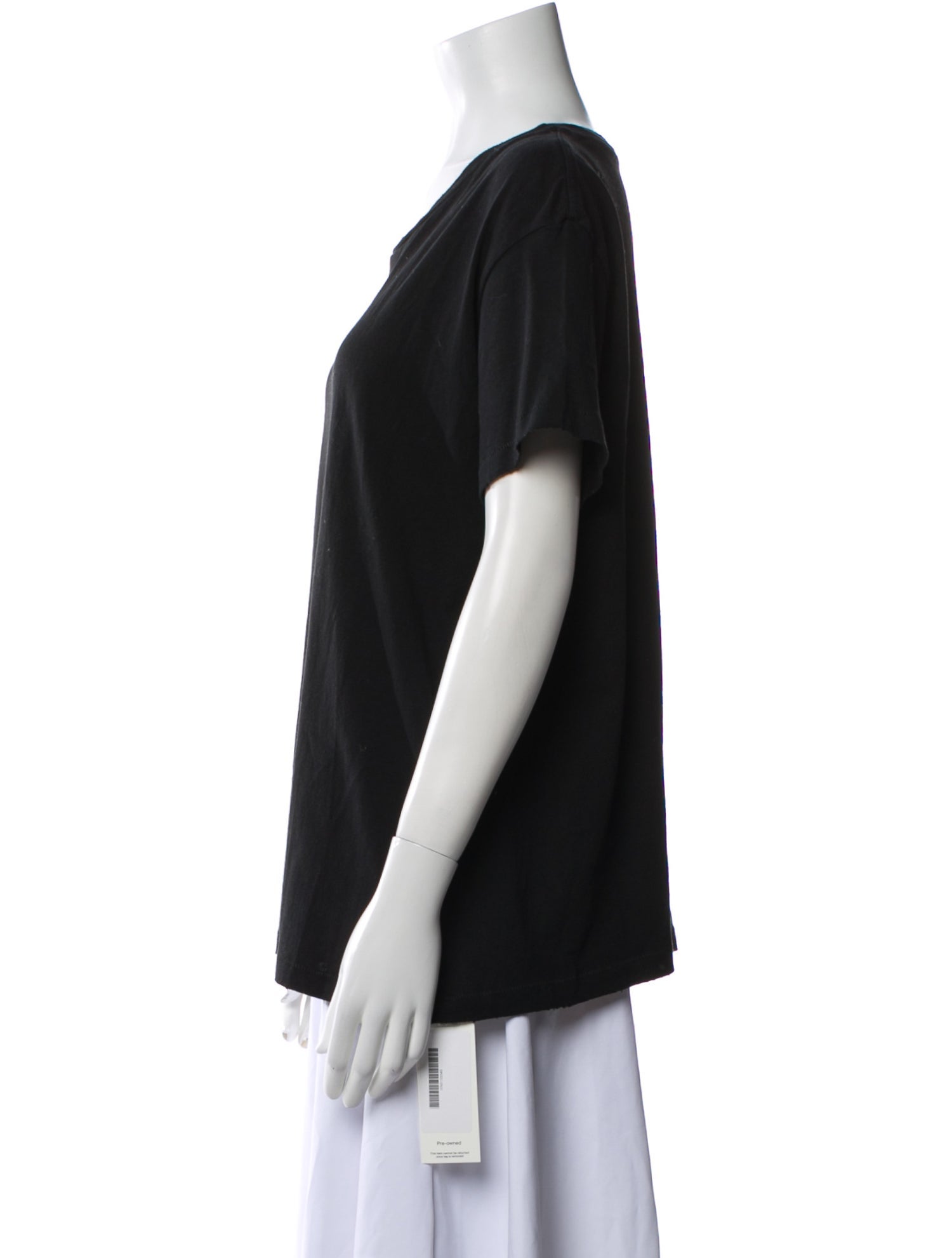 Nili Lotan Scoop Neck Short Sleeve T-Shirt